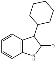 3-cyclohexyl-1,3-dihydro-indol-2-one 结构式