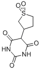 5-(1,1-DIOXIDOTETRAHYDROTHIEN-3-YL)PYRIMIDINE-2,4,6(1H,3H,5H)-TRIONE 结构式