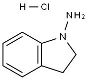 吲哚啉-1-胺盐酸盐 结构式