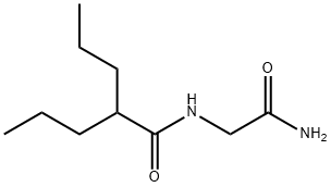 N-丙戊酰基甘氨酰胺 结构式
