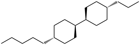 (反式,反式)-4-丙基-4'-戊基-1,1'-联环己烷 结构式