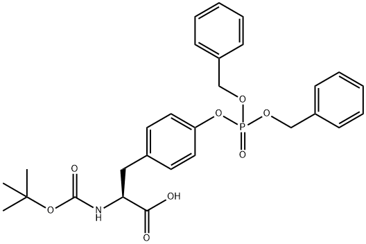 BOC-TYR(PO3BZL2)-OH 结构式