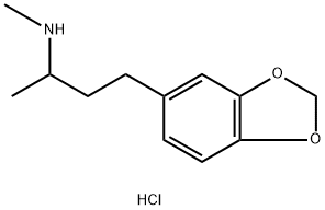 N,α-DiMethyl-1,3-benzodioxole-5-propanaMine Hydrochloride 结构式