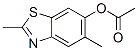 6-Benzothiazolol,2,5-dimethyl-,acetate(7CI) 结构式