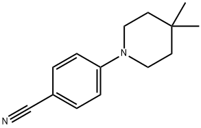 4-(4,4-二甲基哌啶-1-基)苯腈 结构式