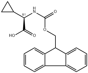 FMOC-D-环丙基甘氨酸 结构式