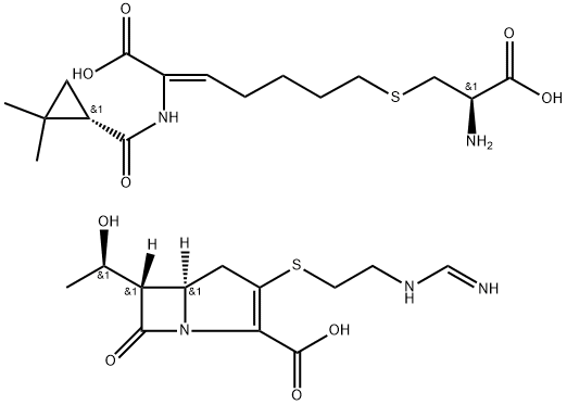 亚胺培南-西司他丁钠 结构式