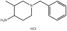 3-甲基-1-苯甲基-4-哌啶胺二盐酸盐 结构式