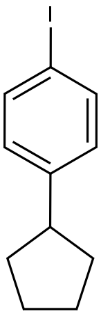 BENZENE, 1-CYCLOPENTYL-4-IODO- 结构式