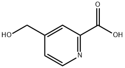 4-(羟甲基)吡啶-2-羧酸 结构式