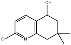 2-CHLORO-7,7-DIMETHYL-5,6,7,8-TETRAHYDROQUINOLIN-5-OL 结构式