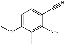 2-氨基-4-甲氧基-3-甲基苄腈 结构式