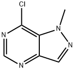 7-氯-1-甲基-1H-吡唑[4,3-D]嘧啶 结构式