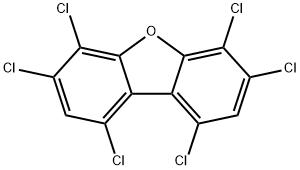 1,3,4,6,7,9-HEXACHLORODIBENZOFURAN 结构式