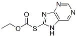 ethyl 7H-purin-8-ylsulfanylformate 结构式