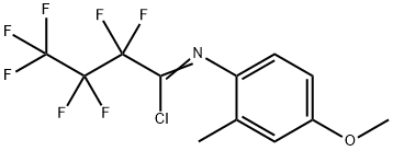 N-(4-METHOXY-2-METHYLPHENYL)-2,2,3,3,4,4,4-HEPTAFLUOROBUTANIMIDOYL CHLORIDE 结构式