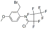 N-[2-(BROMOMETHYL)-4-METHOXYPHENYL]-2,2,3,3,4,4,4-HEPTAFLUOROBUTANIMIDOYL CHLORIDE 结构式