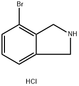 4-溴异吲哚啉盐酸盐 结构式