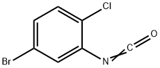5-溴-2-氯苯基异腈酸酯 结构式