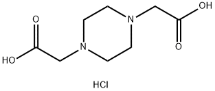 1,4-哌嗪二乙酸盐酸盐 (1:2) 结构式
