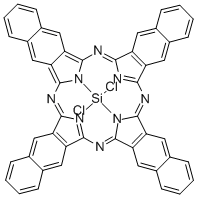 二氯化硅2,3-萘醛菁 结构式