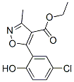 4-Isoxazolecarboxylicacid,5-(5-chloro-2-hydroxyphenyl)-3-methyl-,ethylester(9CI) 结构式