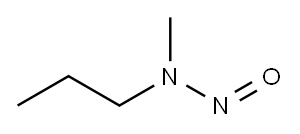 N-亚硝基-N-甲基-N-丙胺 结构式