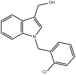 [1-(2-CHLORO-BENZYL)-1H-INDOL-3-YL]-METHANOL 结构式