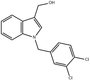 1-[(3,4-DICHLOROPHENYL)METHYL]-1H-INDOLE-3-METHANOL 结构式