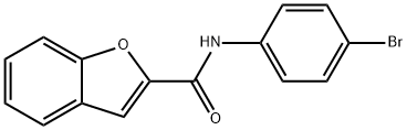 N-(4-溴苯基)苯并呋喃-2-甲酰胺 结构式