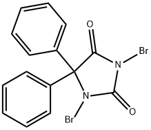 1,3-dibromo-5,5-diphenylimidazolidine-2,4-dione 结构式