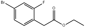 2-氟-4-溴苯乙酸乙酯 结构式