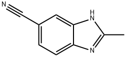 5-氰基-2-甲基-苯并咪唑 结构式