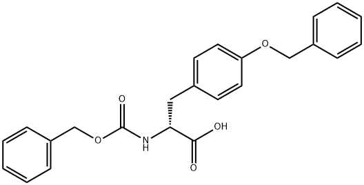 N-[(苯甲氧基)羰基]-O-(苯基甲基)-D-酪氨酸 结构式