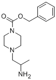 BENZYL 4-(2-AMINOPROPYL)PIPERAZINE-1-CARBOXYLATE 结构式