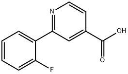 2-(2-Fluorophenyl)-isonicotinic acid 结构式