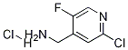 C-(2-Chloro-5-fluoro-pyridin-4-yl)-MethylaMine hydrochloride 结构式