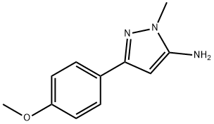 3-(4-甲氧基苯基)-1-甲基-1H-吡唑-5-胺 结构式