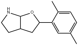 5-(2',5'-dimethylphenyl)-6-oxa-1-azabicyclo(3.3.0)octane 结构式