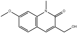 3-(Hydroxymethyl)-7-methoxy-1-methylquinolin-2(1H)-one 结构式
