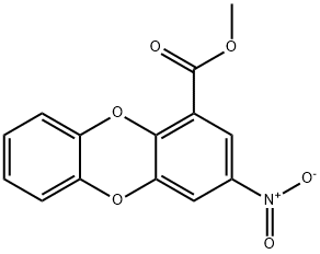 3-硝基二苯并[B,E][1,4]二噁英-1-羧酸甲酯 结构式