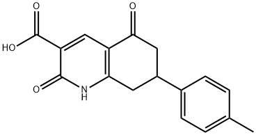 1,2,5,6,7,8-HEXAHYDRO-7-(4-METHYLPHENYL)-2,5-DIOXO-3-QUINOLINECARBOXYLIC ACID