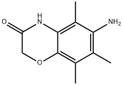 6-氨基-5,7,8-三甲基-4H-1,4-苯并恶嗪-3-酮 结构式