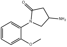 4-氨基-1-(2-甲氧苯基)-2-吡咯烷酮 结构式