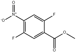 2,5-二氟-4-硝基苯甲酸甲酯 结构式