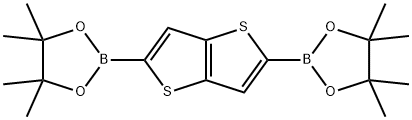 2,5-双(4,4,5,5-四甲基-1,3,2-二氧杂硼杂环戊烷-2-基)噻吩并[3,2-B]噻吩 结构式