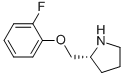 (2R)-2-[(2-FLUOROPHENOXY)METHYL]-PYRROLIDINE 结构式