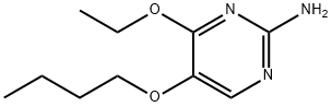 Pyrimidine, 2-amino-5-butoxy-4-ethoxy- (7CI) 结构式