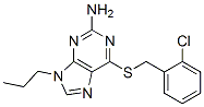 6-[(2-chlorophenyl)methylsulfanyl]-9-propyl-purin-2-amine 结构式