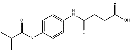 4-[4-(ISOBUTYRYLAMINO)ANILINO]-4-OXOBUTANOIC ACID 结构式